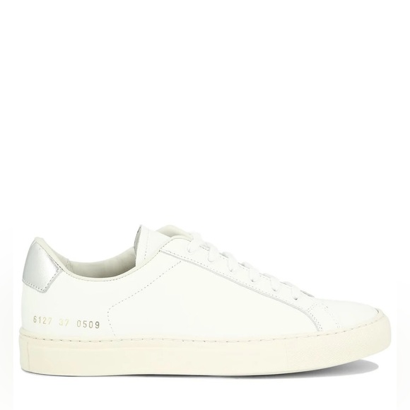 Common Projects Womens Sneakers White Leather Size 40 New in Box - Picture 3 of 8